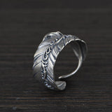 large silver ring