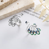 Peacock Ring Sterling Silver