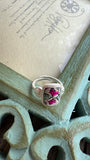 Square Ring w/ Hearts