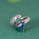 Fish Ring Sterling Silver