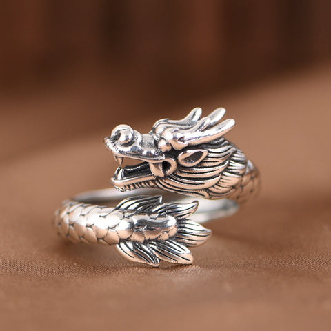 Dragon Ring Sterling Silver