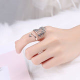 Peacock Ring Sterling Silver