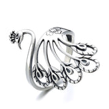 Peacock Ring Sterling Silver