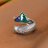 Fish Ring Sterling Silver