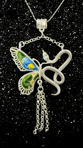Butterfly And Snake Necklace