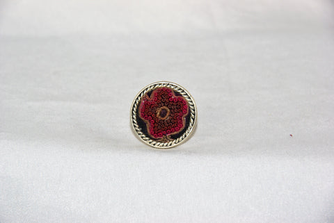 Circular Embroidered Ring