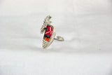 Fish shaped Embroidered Ring