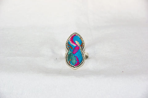 Figure-8 Embroidered Ring