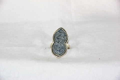 Figure-8 Embroidered Ring