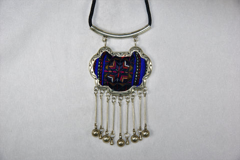 Pendant - Half-circle with decorative borders and dangling bells