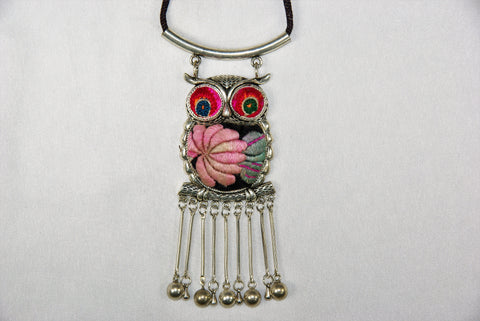 Pendant - Cute Owl with dangles