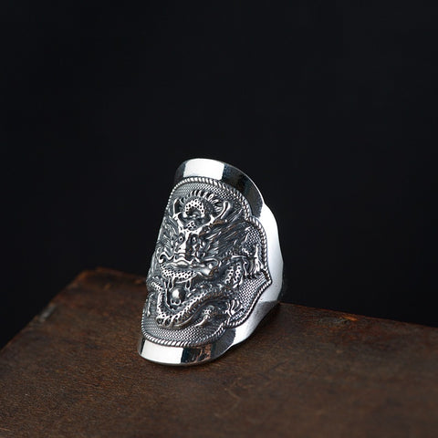 extra large silver ring