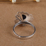 Extra large silver ring