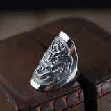 extra large silver ring