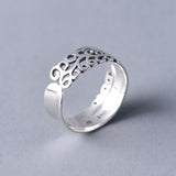 medium silver ring